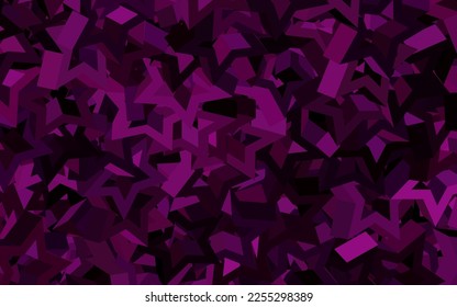 Dark Pink vector template with sky stars. Modern geometrical abstract illustration with stars. Pattern for astrology websites.