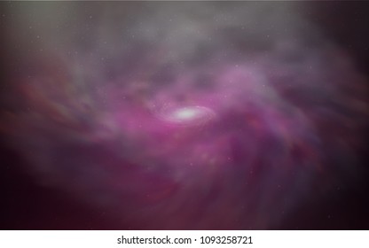 Dark Pink vector template with space stars. Modern abstract illustration with Big Dipper stars. Pattern for astronomy websites.