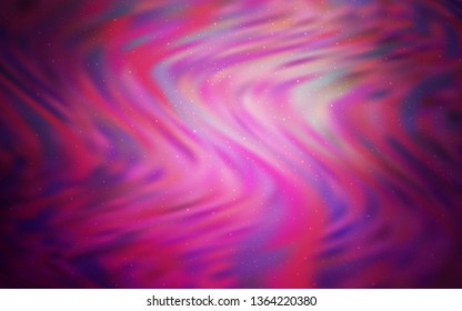 Dark Pink vector template with space stars. Shining colored illustration with bright astronomical stars. Pattern for astronomy websites.