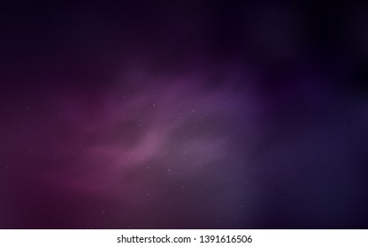 Dark Pink vector template with space stars. Modern abstract illustration with Big Dipper stars. Template for cosmic backgrounds.