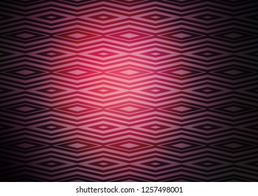 Dark Pink vector template with sticks, squares. Glitter abstract illustration with colorful lines, rhombuses. Pattern for business booklets, leaflets.