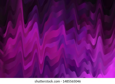 Dark Pink vector template with wry lines. Geometric illustration in abstract style with gradient.  The best colorful design for your business.