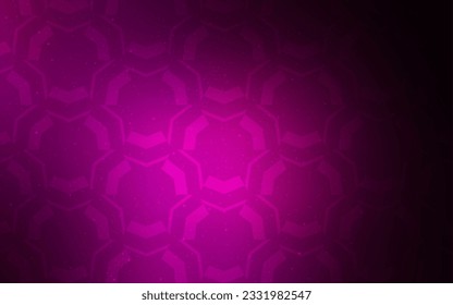 Dark Pink vector template with wry lines. Geometric illustration in abstract style with gradient.  Elegant pattern for a brand book.