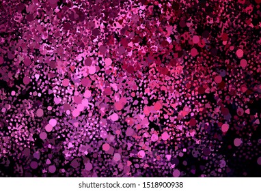 Dark Pink vector texture with abstract forms. Decorative design in abstract style with random forms. Background for a cell phone.