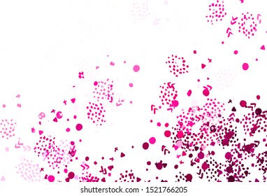 Dark Pink vector texture with abstract forms. Simple colorful illustration with abstract gradient shapes. Simple design for your web site.