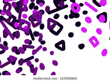 Dark Pink vector texture with abstract forms. Colorful chaotic forms with gradient in modern style. Modern design for your business card.