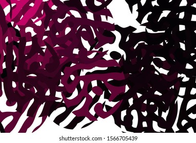 Dark Pink vector texture with abstract forms. Modern abstract illustration with colorful random forms. Modern design for your business card.
