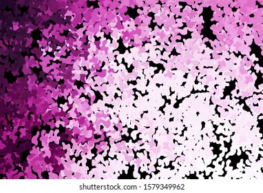 Dark Pink vector texture with abstract forms. Colorful chaotic forms with gradient in modern style. Elegant design for wallpapers.