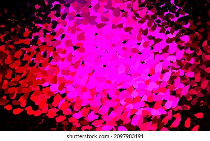 Dark Pink vector texture with abstract forms. Modern abstract illustration with colorful random forms. Modern design for your business card.