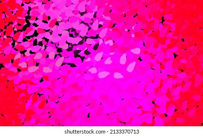 Dark Pink vector texture with abstract forms. Colorful chaotic forms with gradient in modern style. Background for a cell phone.