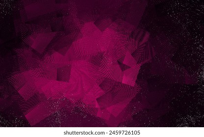 Dark Pink vector texture with abstract forms. Illustration with colorful gradient shapes in abstract style. Elegant design for wallpapers.