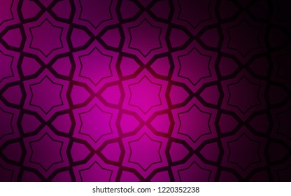 Dark Pink vector texture with beautiful stars. Modern geometrical abstract illustration with stars. Template for sell phone backgrounds.