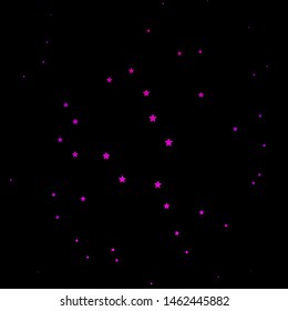 Dark Pink vector texture with beautiful stars. Modern geometric abstract illustration with stars. Pattern for websites, landing pages.