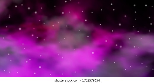 Dark Pink vector texture with beautiful stars. Modern geometric abstract illustration with stars. Pattern for websites, landing pages.