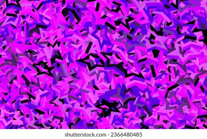 Dark Pink vector texture with beautiful stars. Decorative shining illustration with stars on abstract template. Pattern for futuristic ad, booklets.