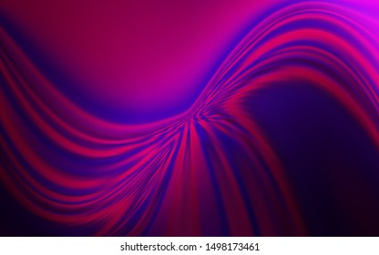 Dark Pink vector texture with bent lines. A completely new colorful illustration in simple style. A completely new design for your business.