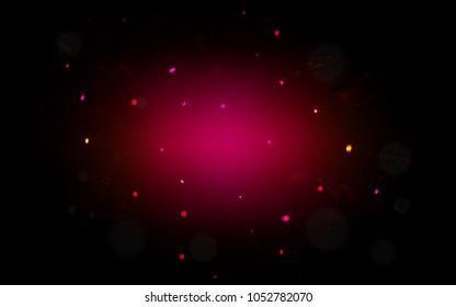 Dark Pink vector texture with birthday confetti. Confetti on blurred abstract background with colorful gradient. The pattern can be used for carnival, festival leaflets.