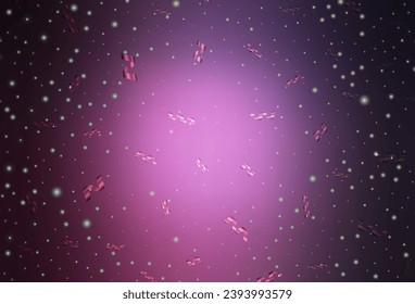 Dark Pink vector texture in birthday style. Simple gradient illustration with Christmas attributes. Pattern for school, grammar websites.