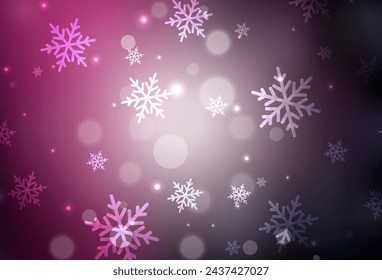 Dark Pink vector texture in birthday style. Modern abstract Christmas mood shapes. Pattern for booklets, leaflets of education.