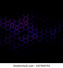 Dark Pink vector texture with circles. Illustration with set of shining colorful abstract spheres. Pattern for websites, landing pages.