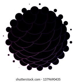 Dark Pink vector texture with circles. Illustration with set of shining colorful abstract spheres. Pattern for booklets, leaflets.