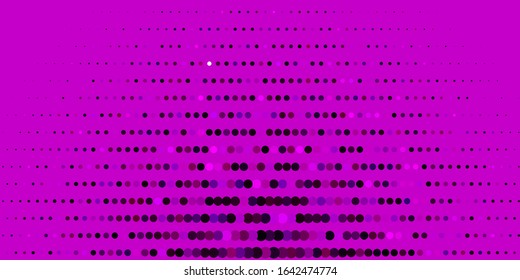 Dark Pink vector texture with circles. Abstract colorful disks on simple gradient background. Pattern for wallpapers, curtains.