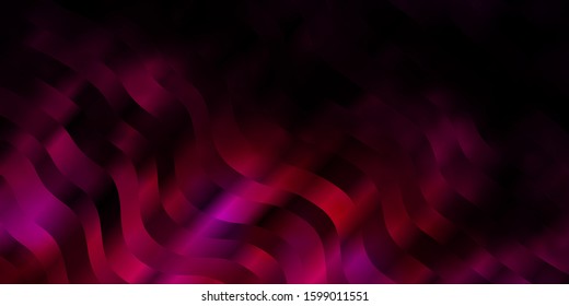 Dark Pink vector texture with circular arc. Colorful abstract illustration with gradient curves. Pattern for websites, landing pages.