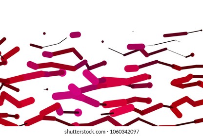 Dark Pink vector texture with colored capsules. Blurred decorative design in simple style with lines. The pattern can be used as ads, poster, banner for medicine.