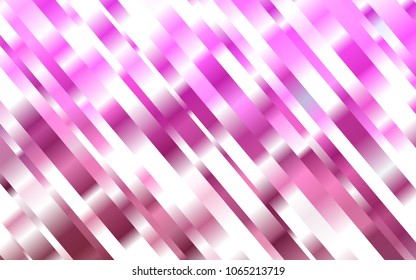 Dark Pink vector texture with colored lines. Lines on blurred abstract background with gradient. The template can be used as a background.