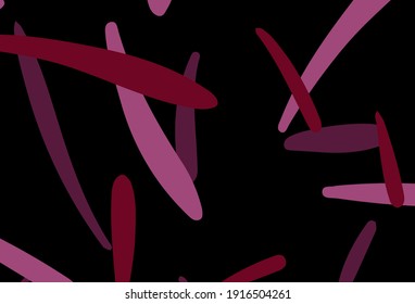 Dark Pink vector texture with colored lines. Lines on blurred abstract background with gradient. Pattern for ad, booklets, leaflets.