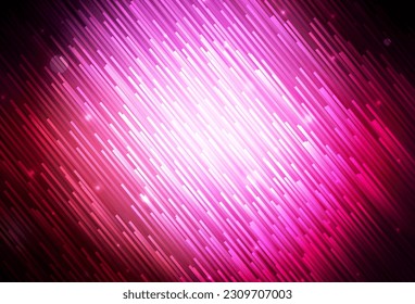 Dark Pink vector texture with colored lines. Lines on blurred abstract background with gradient. Template for your beautiful backgrounds.