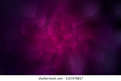 Dark Pink vector texture with colorful hexagons. Colorful hexagons on white backdrop. New design for website's poster, banner.