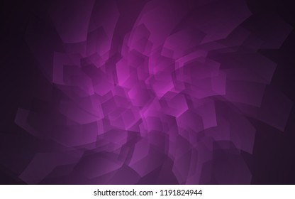 Dark Pink vector texture with colorful hexagons. Design in abstract style with hexagons. Pattern can for your ad, booklets.