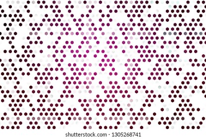 Dark Pink vector texture with colorful hexagons. Abstract illustration with colorful hexagons. New template for your brand book.