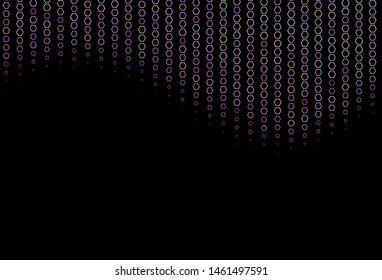 Dark Pink vector texture with colorful hexagons. Illustration of abstract hexagons on colorful surface. Pattern can be used for landing pages.