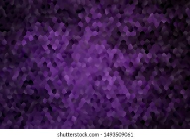 Dark Pink vector texture with colorful hexagons. Design in abstract style with hexagons. Design for website posters, banners.
