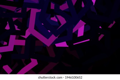 Textura vectorial rosa oscuro con hexágonos coloridos. Diseño en estilo abstracto con hexágonos. Patrón de anuncios, folletos.