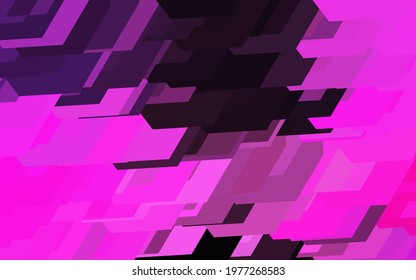 Dark Pink vector texture with colorful hexagons. Abstract illustration with colorful hexagons. Pattern for texture of wallpapers.