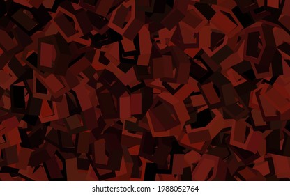 Textura vectorial rosa oscuro con hexágonos coloridos. Desenfoque del fondo con hexágonos coloridos. Patrón para las páginas de aterrizaje.