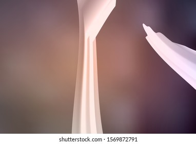 Dark Pink vector texture with curved lines. An elegant bright illustration with gradient. New composition for your brand book.