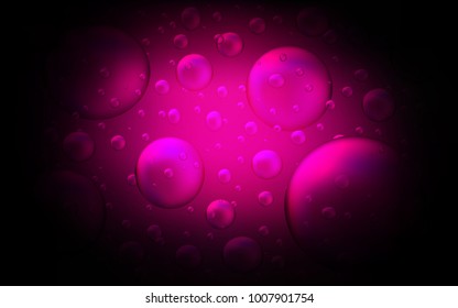 Dark Pink vector texture with disks. Beautiful colored illustration with blurred circles in nature style. The pattern can be used for beautiful websites.