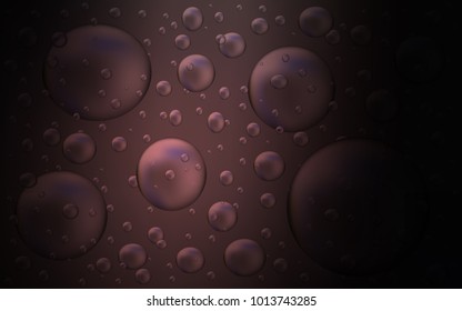 Dark Pink vector texture with disks. Illustration with set of shining colorful abstract circles. The pattern can be used for ads, leaflets of liquid.