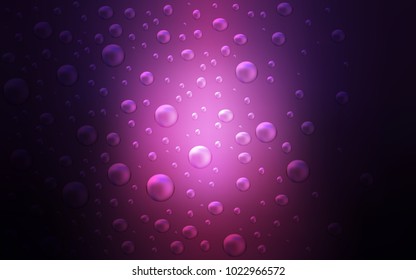 Dark Pink vector texture with disks. Illustration with set of shining colorful abstract circles. New design for ad, poster, banner of your website.