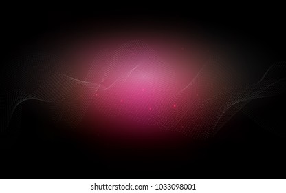 Dark Pink vector texture with disks. Abstract illustration with colored bubbles in nature style. The pattern can be used for beautiful websites.