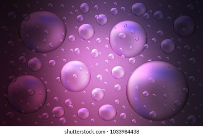 Dark Pink vector texture with disks. Blurred bubbles on abstract background with colorful gradient. New design for ad, poster, banner of your website.