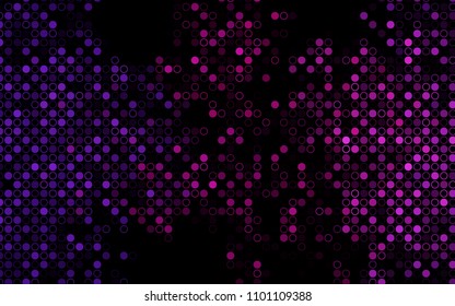 Dark Pink vector  texture with disks. Beautiful colored illustration with blurred circles in nature style. The pattern can be used for aqua ad, booklets.
