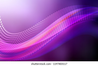 Dark Pink vector texture with disks, lines. Illustration with set of colorful abstract circles and lines. Pattern for textures of wallpapers.