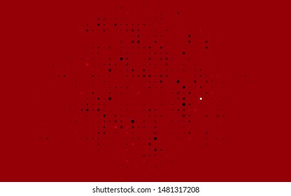 Dark Pink vector texture with disks. Blurred decorative design in abstract style with bubbles. Template for your brand book.