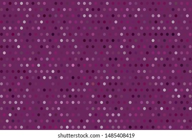 Dark Pink vector texture with disks. Blurred bubbles on abstract background with colorful gradient. Design for poster, banner of websites.