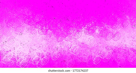 Dark pink vector texture with disks. Abstract illustration with colorful spots in nature style. New template for a brand book.
